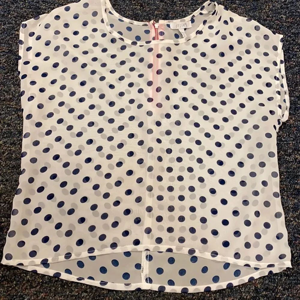 Delia’s Polka Dot Sheer Top sz. S